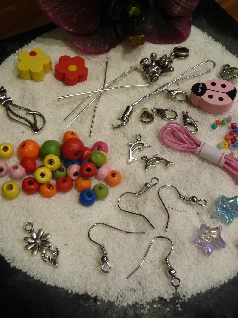 555 tlg DIYKit Kinder Schmuck bastel Set inkl Ketten Etsy