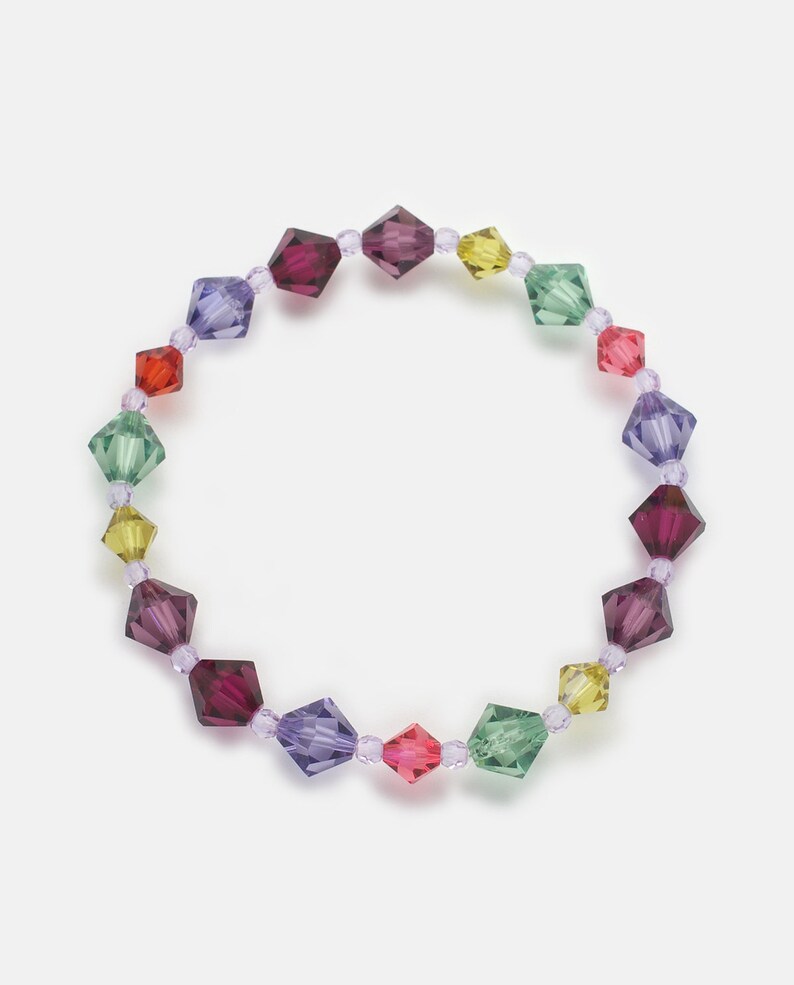 Bicone crystals crystal beads colorful mix octagon rhombus bicone colorful 3 4 5 6 10 mm crystal pearl crystal stones rainbow jewelry DIY image 8