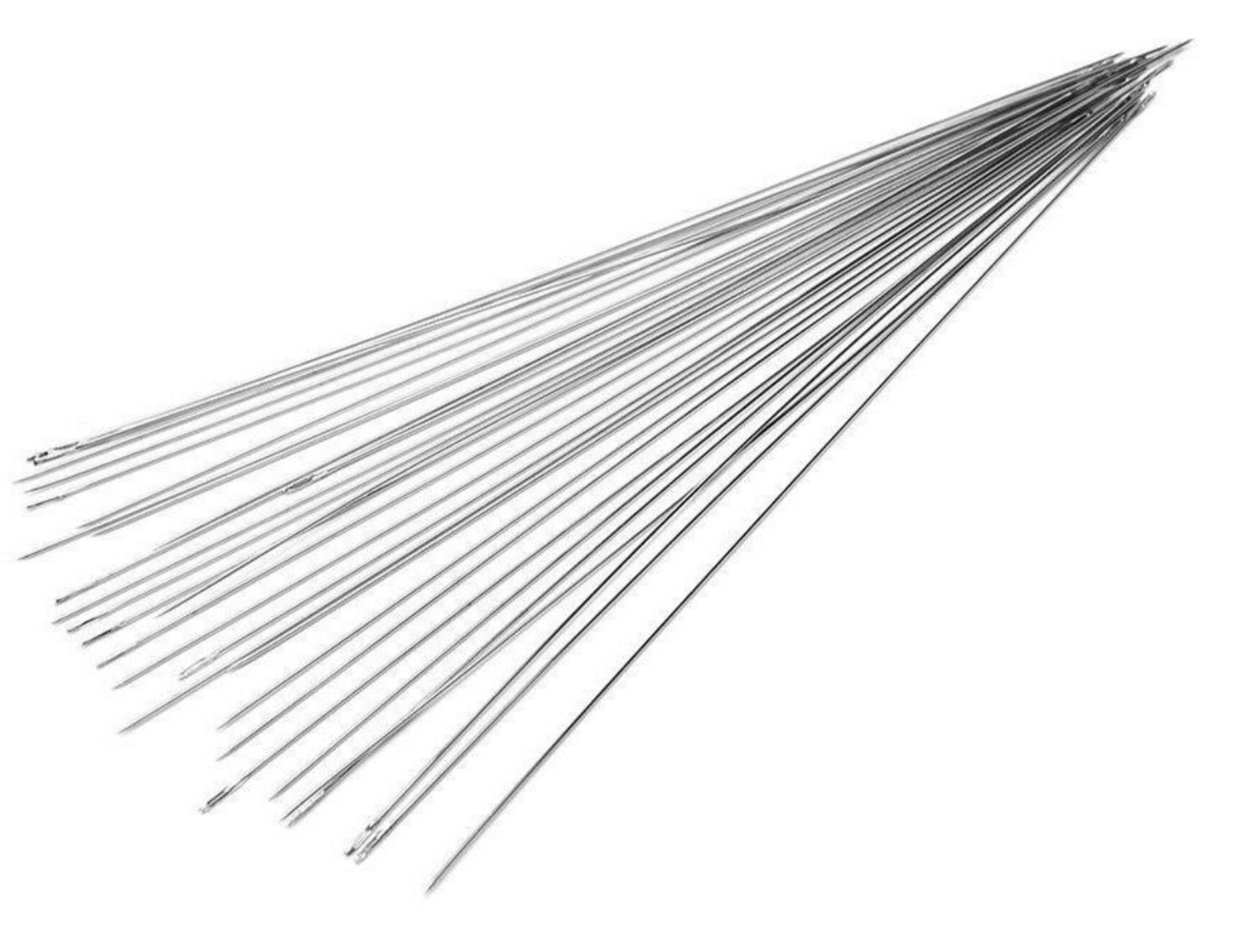 Beading needle Big Eye beads threading help crafting 12 x 0.6 cm or 5.5x needle threading needle