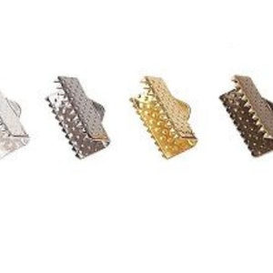 End caps silver gold bronze copper 8-35 mm clasp clamps wire connectors multi-row chain jewelry multi-layered craft bracelet cap DIY