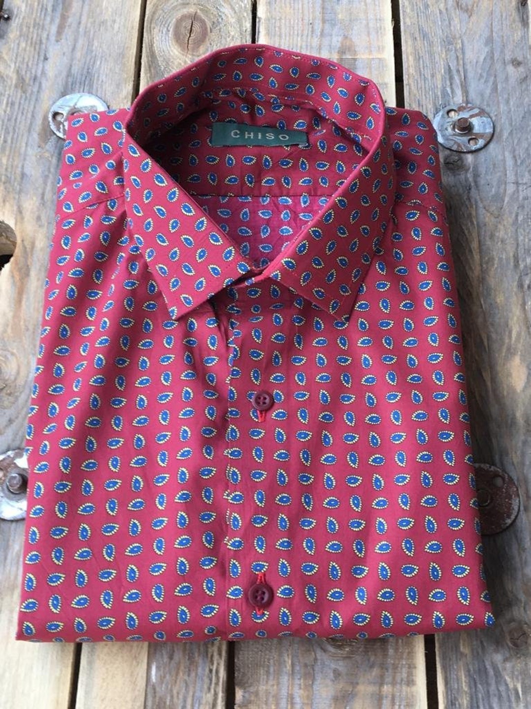 New Chisoshirts Paisley Shirt in Size L: Long Sleeve. - Etsy