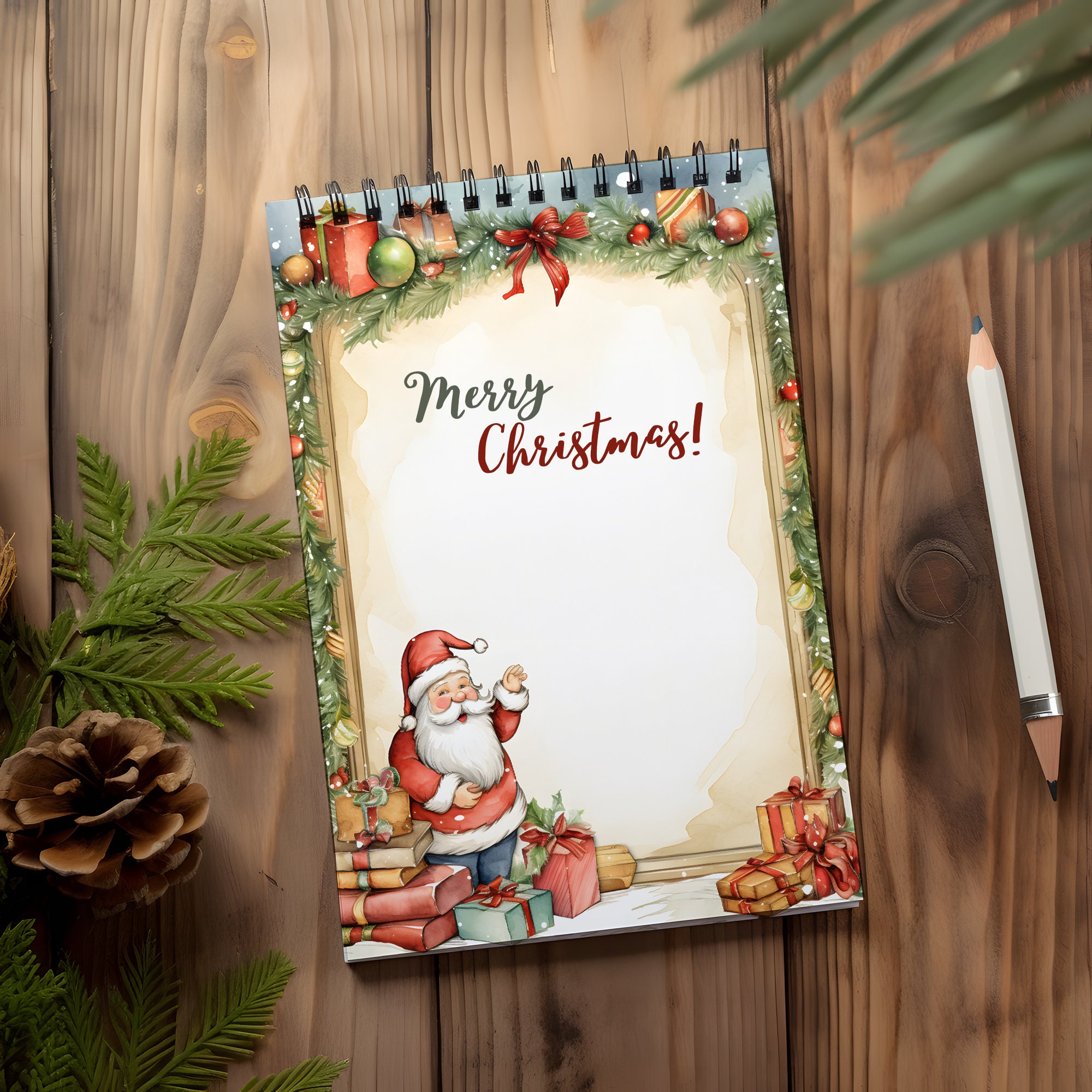Festive Christmas Stationery Set Letter & A4 Letterheads 17 Designs