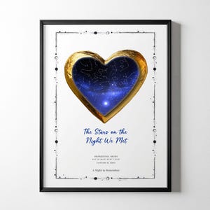Individuelle Sternenkarte, Nachthimmel Poster, Hochzeitsgeschenk, Hochzeitsgeschenk, Hochzeitsgeschenk, Konstellationsdruck