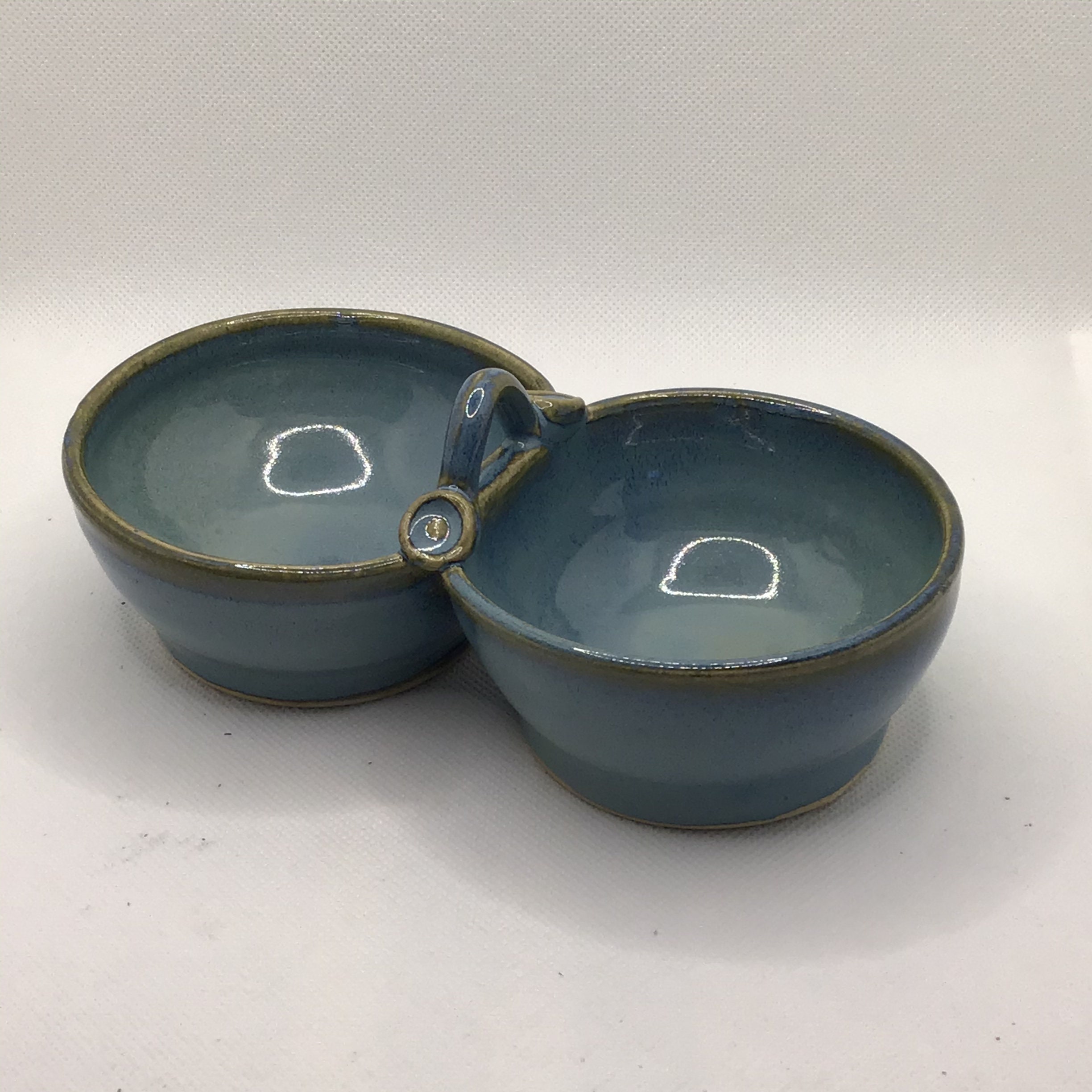 Serving Dish Nibbles Bowl Double Bowl Bowl Handmade Bowl Etsy