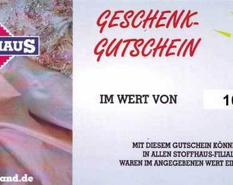 Stoffhaus Berlin Geschenk Gutschein