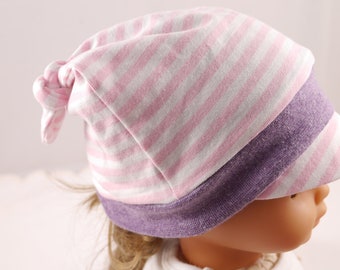 Hat pointed hat girls size 43-45 cm white pink purple individual