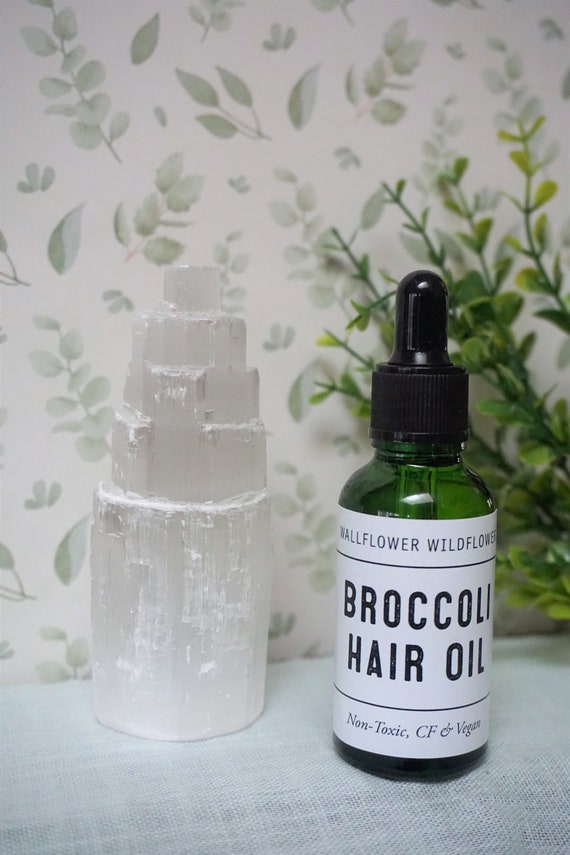 Silicone Free Broccoli Seed Hair Oil Shine Serum All Natural Etsy