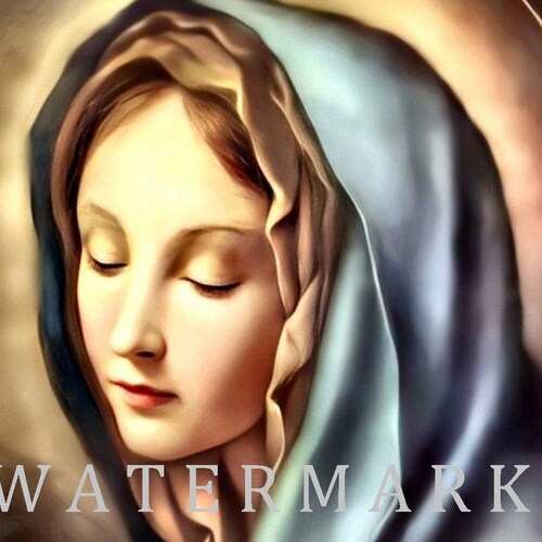 Custom DIGITAL DOWNLOAD Digital Oil Painting of St. Mary - Etsy