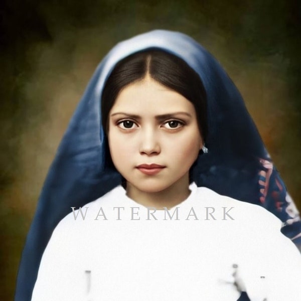 St. Jacinta Marto of Fatima  Digital Download Custom DIGITAL OIL PAINTING Portrait