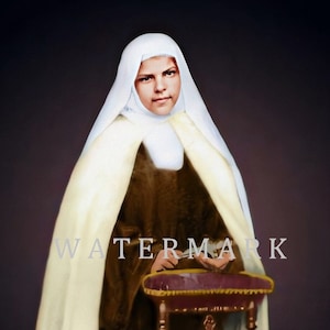 St. Mariam Baouardy of Jesus Crucified DIGITAL DOWNLOAD Custom Colorized Digital Photo Painting