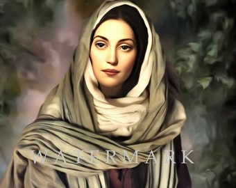 Custom DIGITAL DOWNLOAD Digital Oil Painting of St. Mary Magdalene