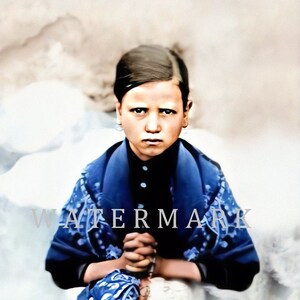 St. Jacinta Marto of Fatima  DIGITAL DOWNLOAD Custom Colorized Digital Photo Painting