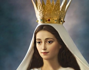 Custom DIGITAL DOWNLOAD Digital Oil Painting of Our Lady of America