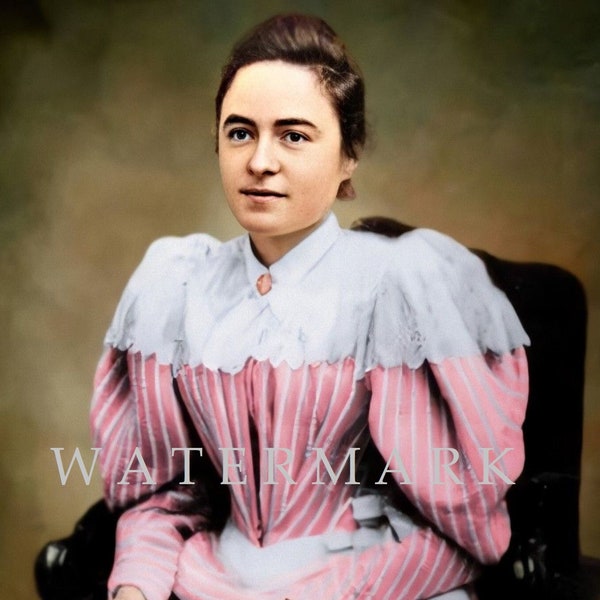 Marie Celine Martin (Sister Genevieve of the Holy Face) DIGITAL DOWNLOAD Custom Colorized Digital Photo Painting