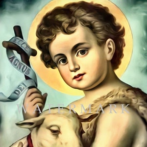 St. John the Baptist Custom DIGITAL DOWNLOAD Digital Oil Painting