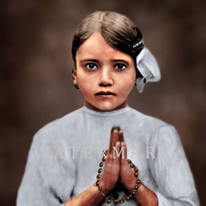 St. Jacinta Marto of Fatima  DIGITAL DOWNLOAD Custom Colorized Digital Photo Painting