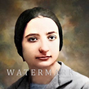 Venerable Paola Renata Carboni DIGITAL DOWNLOAD Custom Colorized Digital Photo Painting