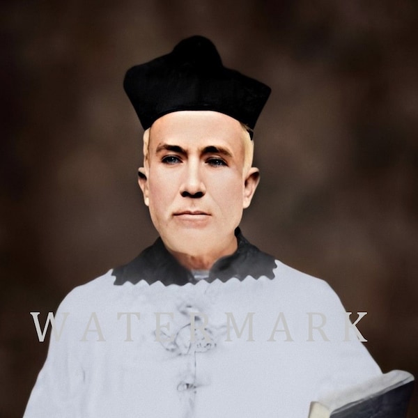 Mateo Correa Magallanes DIGITAL DOWNLOAD Custom Colorized Digital Photo Painting Cristeros Martyr