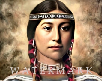 St. Kateri Tekakwitha Digital Download Custom DIGITAL OIL PAINTING