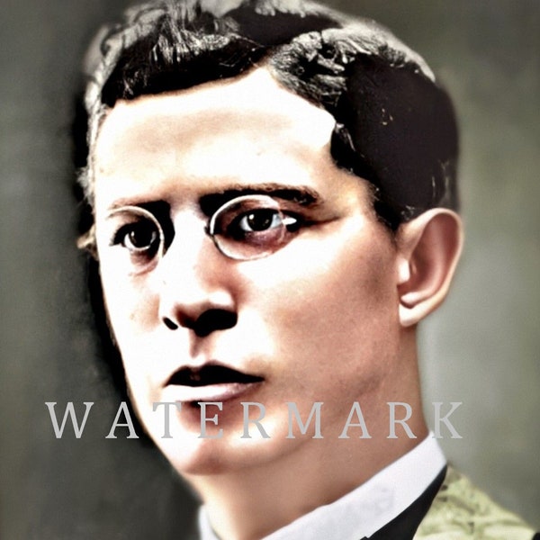 St. José María Robles Hurtado DIGITAL DOWNLOAD Custom Colorized Digital Photo Painting Cristeros Martyr