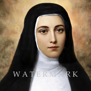 Madre Mariana de Jesus Torres Personalizada e Restaurada DOWNLOAD DIGITAL Pintura Digital a Óleo - Nossa Senhora do Bom Sucesso