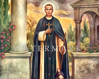 St. Martin de Porres Custom DIGITAL DOWNLOAD Digital Oil Painting