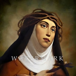 St. Veronica Giuliani Custom DIGITAL DOWNLOAD Digital Oil Painting