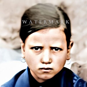 St. Jacinta Marto of Fatima  DIGITAL DOWNLOAD Custom Colorized Digital Photo Painting