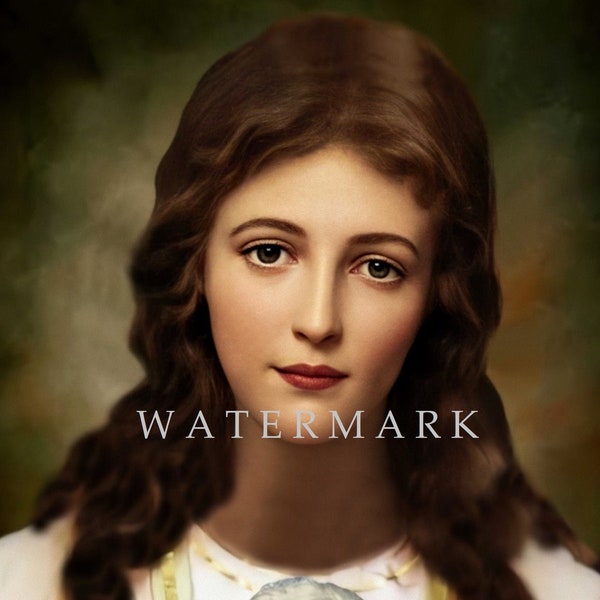 St. Agnes of Rome Digital Download Custom DIGITAL OIL PAINTING Portrait