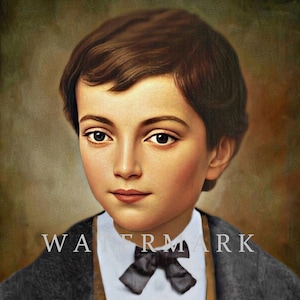 St. Dominic Savio Custom Digital Oil Painting DIGITAL DOWNLOAD