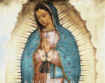 Our Lady of Guadalupe - Pre-1923 Image - Customized Digital Oil Painting DIGITAL DOWNLOAD