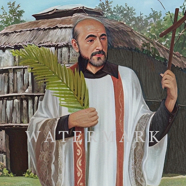 St. Gabriel Lalemant Custom Digital Oil Painting DIGITAL DOWNLOAD