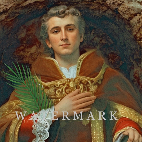 St. Lawrence - Martyr Custom Digital Oil Painting DIGITAL DOWNLOAD