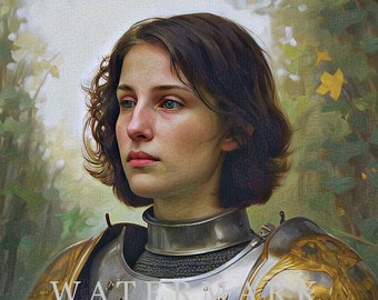St. Joan of Arc  Custom Digital Oil Painting DIGITAL DOWNLOAD
