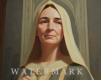 St. Monica of Hippo Custom Digital Oil Painting DIGITAL DOWNLOAD