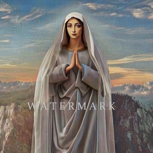Mary Queen of Peace - The Most Blessed Virgin Mary Custom Digital Oil Painting DIGITAL DOWNLOAD