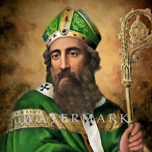St. Patrick of Ireland Custom Digital Oil Painting DIGITAL DOWNLOAD