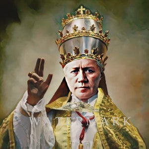 Custom Creation DIGITAL DOWNLOAD Pope St. Pius X  Digital Oil Painting