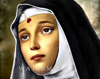 St. Rita of Cascia Custom Digital Oil Painting DIGITAL DOWNLOAD