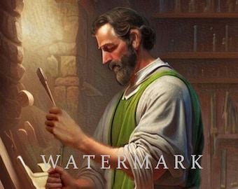 St. Joseph the Worker Custom Digital Oil Painting DIGITAL DOWNLOAD