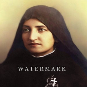 Venerable Mother Gemma Eufemia Giannini Custom Colorized Photo Painting DIGITAL DOWNLOAD