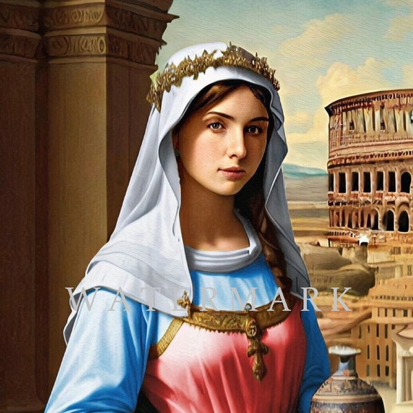 St. Anastasia Custom Digital Oil Painting DIGITAL DOWNLOAD