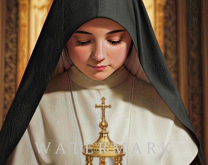 Sz 56 Custom St. Theresa of Lisieux, Little Flower Costume, Nun, Saint