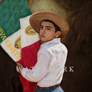 José Sánchez del Río Custom Digital Oil Painting Cristeros Martyr DIGITAL DOWNLOAD