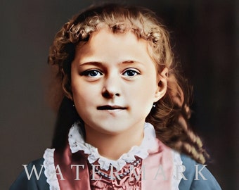 St. Therese of Lisieux the Little Flower Custom Colorized Digital Photo Painting DIGITAL DOWNLOAD