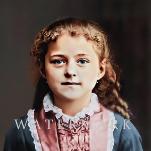 St. Therese of Lisieux the Little Flower Custom Colorized Digital Photo Painting DIGITAL DOWNLOAD