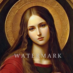 Santa Maria Maddalena pittura a olio digitale personalizzata DOWNLOAD DIGITALE