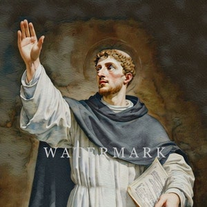 St. Dominic de Guzman Custom Digital Oil Painting DIGITAL DOWNLOAD