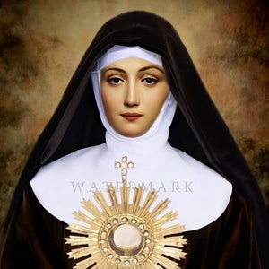 St. Clare of Assisi Custom Digital Oil Painting DIGITAL DOWNLOAD