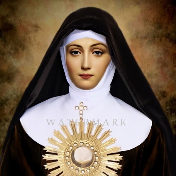 St. Clare of Assisi Custom Digital Oil Painting DIGITAL DOWNLOAD